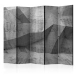 paris prix Paravent 5 Volets "Concrete Geometry" 172x225cm