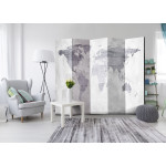 Paris Prix Paravent 5 Volets "Concrete Map" 172x225cm