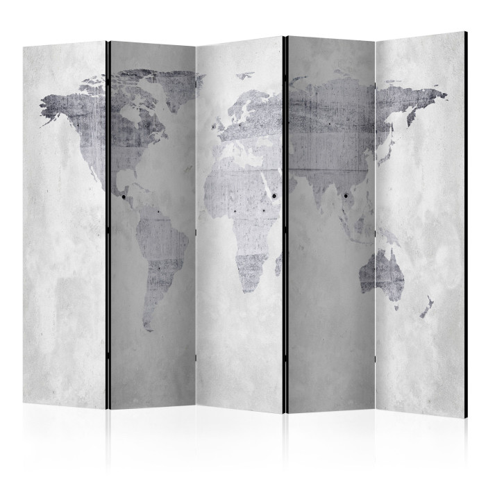 Paris Prix Paravent 5 Volets "Concrete Map" 172x225cm