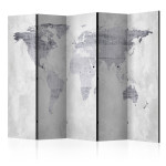 paris prix Paravent 5 Volets "Concrete Map" 172x225cm