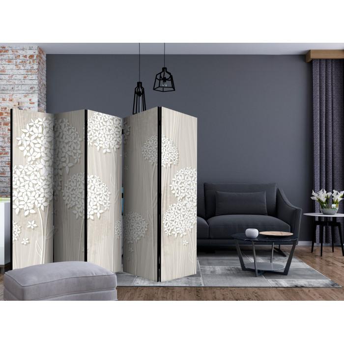 Paris Prix Paravent 5 Volets "Creamy Daintiness" 172x225cm