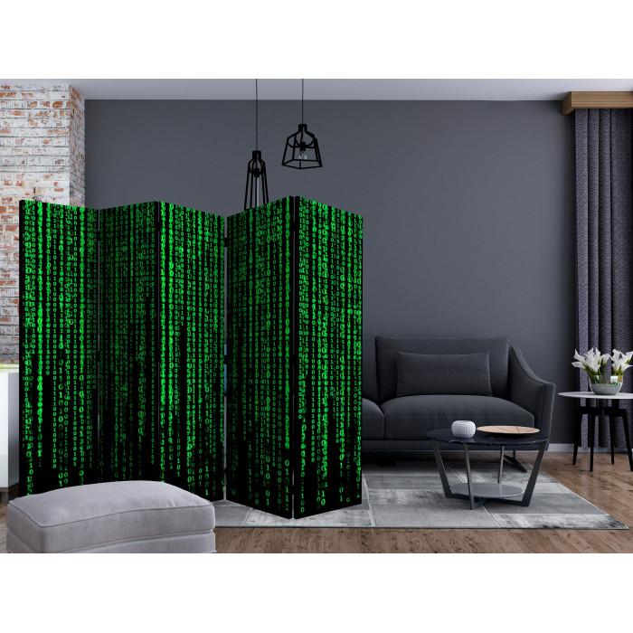 Paris Prix Paravent 5 Volets "Digital Rain" 172x225cm