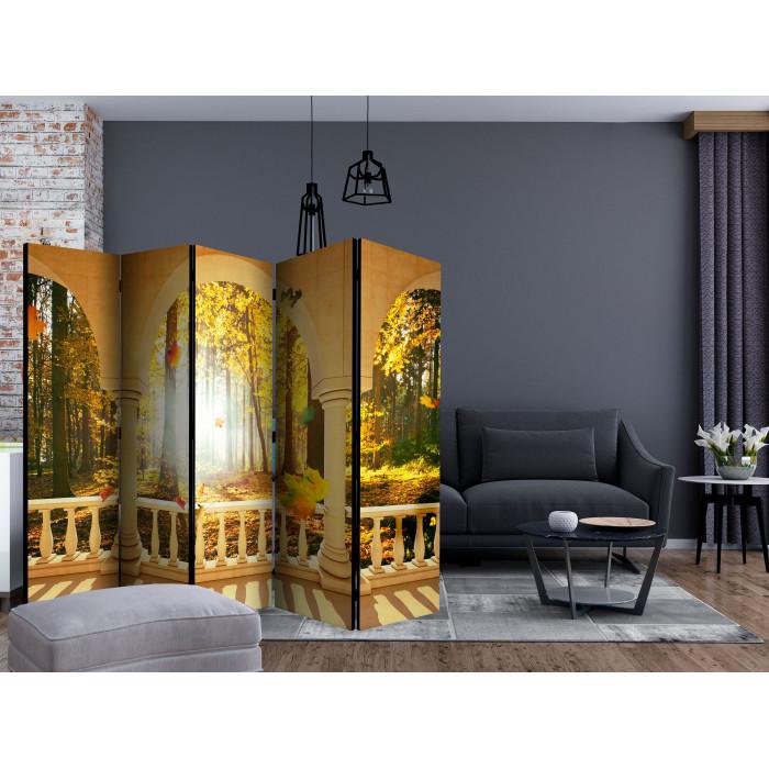 Paris Prix Paravent 5 Volets "Dream About Autumnal Forest" 172x225cm
