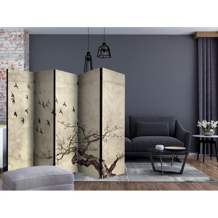 Paris Prix Paravent 5 Volets "Flock Of Birds" 172x225cm
