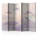 paris prix Paravent 5 Volets "Flying Swans" 172x225cm
