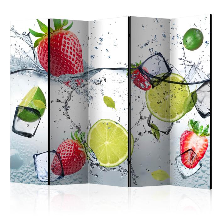 Paris Prix Paravent 5 Volets "Fruit Cocktail" 172x225cm