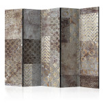 paris prix Paravent 5 Volets "Geometric Textures" 172x225cm