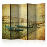 paris prix Paravent 5 Volets "Grand Canal Venice Vintage" 172x225cm