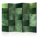 paris prix Paravent 5 Volets "Green Puzzle" 172x225cm
