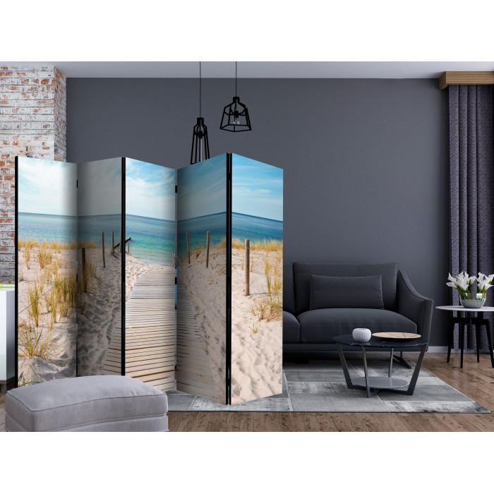 Paris Prix Paravent 5 Volets "Holiday At The Seaside II" 172x225cm