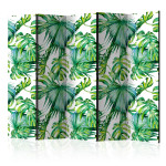 paris prix Paravent 5 Volets "Jungle Leaves" 172x225cm