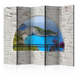 paris prix Paravent 5 Volets "Kalamaki Zakynthos" 172x225cm