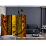 Paris Prix Paravent 5 Volets "Mandala : Golden Poem" 172x225cm