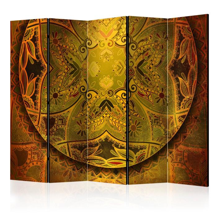 Paris Prix Paravent 5 Volets "Mandala : Golden Poem" 172x225cm