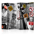 paris prix Paravent 5 Volets "New York Signs" 172x225cm