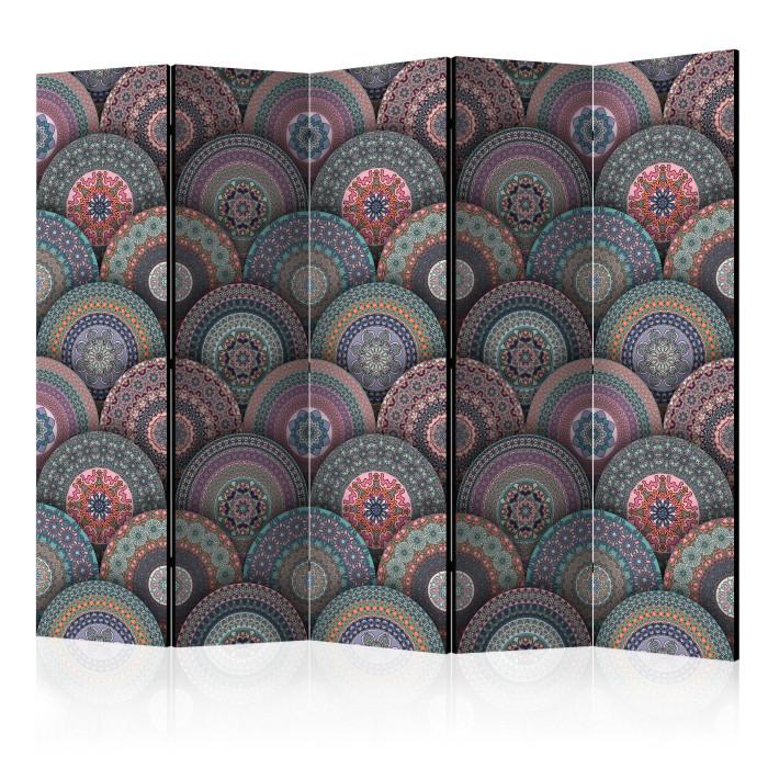 Paris Prix Paravent 5 Volets "Oriental Kaleidoscope" 172x225cm