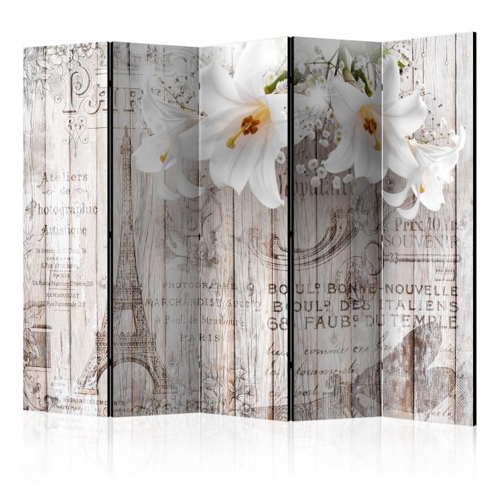 Paris Prix Paravent 5 Volets "Parisian Lilies" 172x225cm