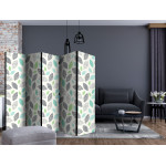Paris Prix Paravent 5 Volets "Patterned Leaves" 172x225cm