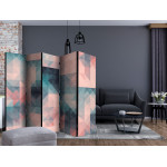 Paris Prix Paravent 5 Volets "Pixels Green & Pink" 172x225cm