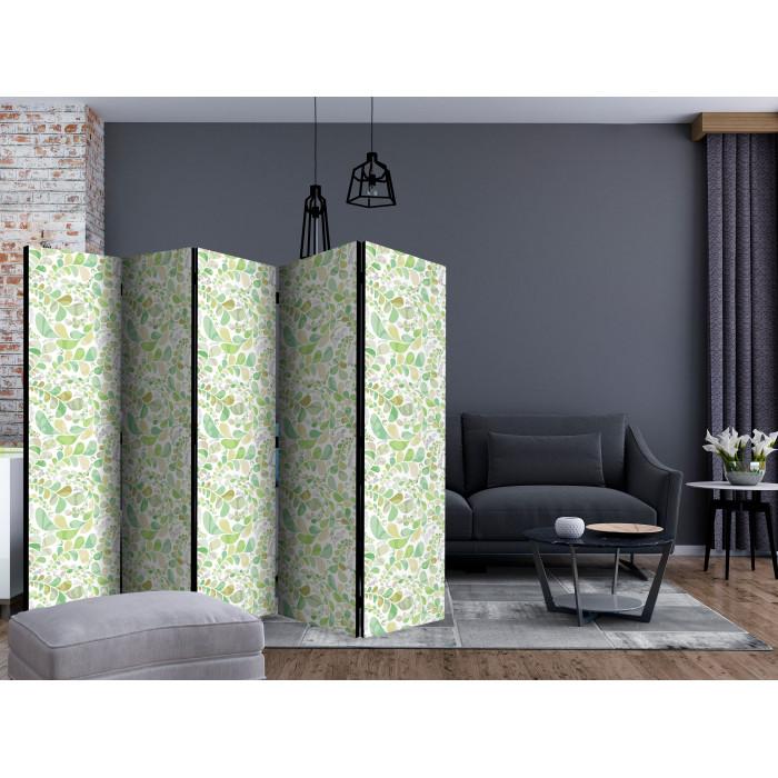 Paris Prix Paravent 5 Volets "Plants Stained Glass" 172x225cm