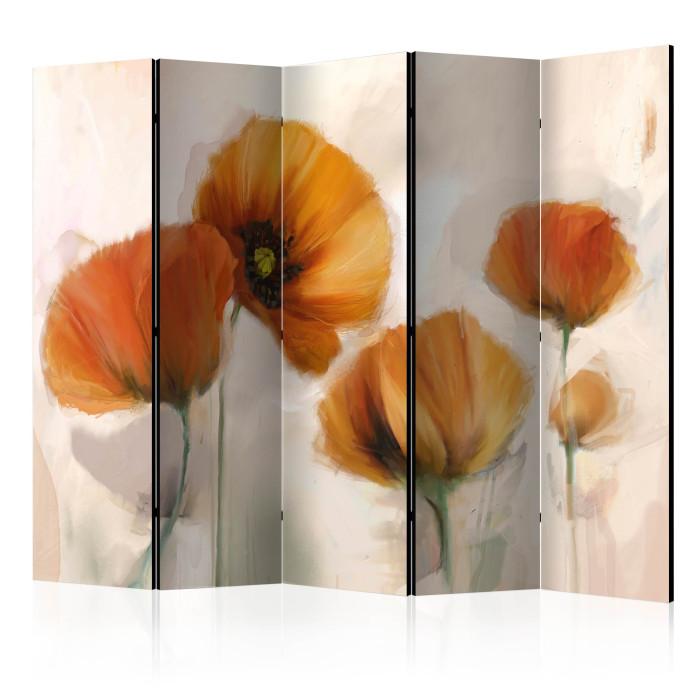 Paris Prix Paravent 5 Volets "Poppies Vintage" 172x225cm