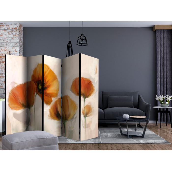 Paris Prix Paravent 5 Volets "Poppies Vintage" 172x225cm