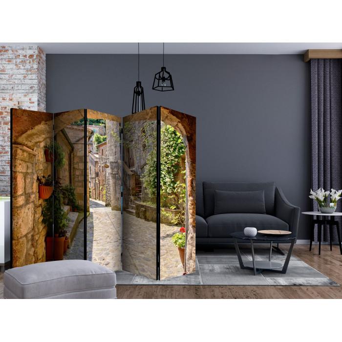 Paris Prix Paravent 5 Volets "Provincial Alley In Tuscany" 172x225cm