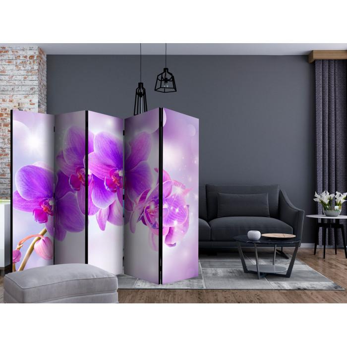 Paris Prix Paravent 5 Volets "Purple Orchids" 172x225cm