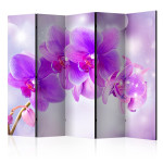 paris prix Paravent 5 Volets "Purple Orchids" 172x225cm