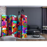 Paris Prix Paravent 5 Volets "Rainbow Hued Town" 172x225cm