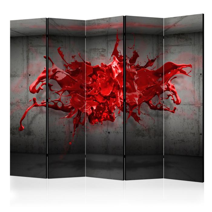 Paris Prix Paravent 5 Volets "Red Ink Blot" 172x225cm