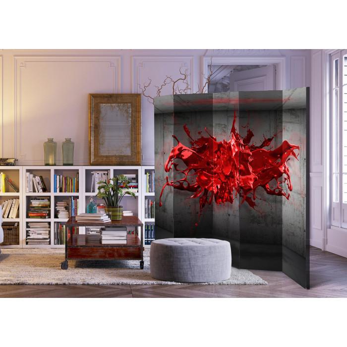 Paris Prix Paravent 5 Volets "Red Ink Blot" 172x225cm