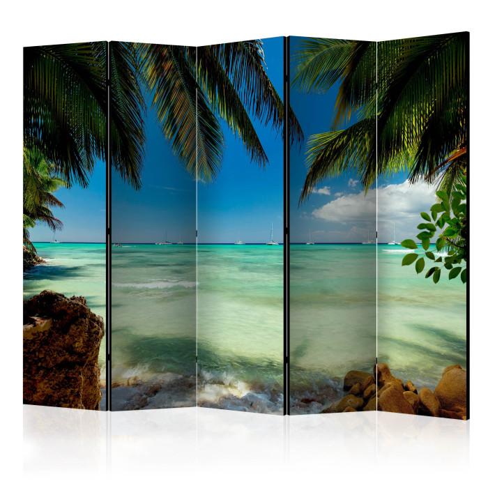 Paris Prix Paravent 5 Volets "Relaxing On The Beach" 172x225cm