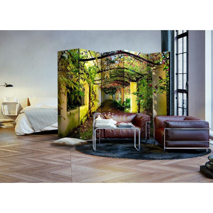 Paris Prix Paravent 5 Volets "Romantic Garden" 172x225cm