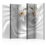 paris prix Paravent 5 Volets "Royal Whiteness" 172x225cm