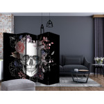 Paris Prix Paravent 5 Volets "Skull & Flowers" 172x225cm