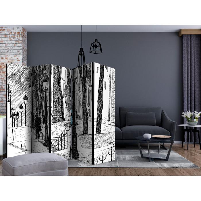 Paris Prix Paravent 5 Volets "Stairs Montmartre" 172x225cm