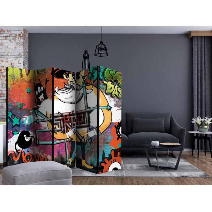 Paris Prix Paravent 5 Volets "Street Movie" 172x225cm