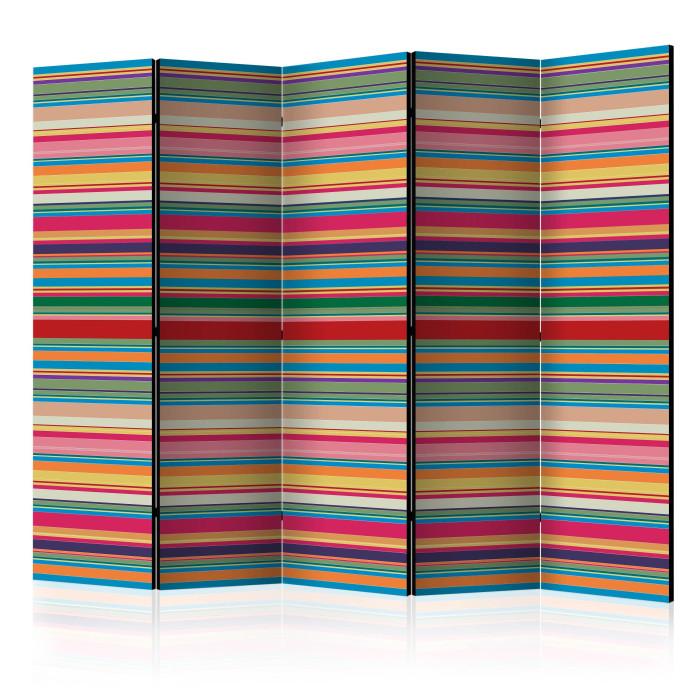 Paris Prix Paravent 5 Volets "Subdued Stripes" 172x225cm