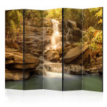paris prix Paravent 5 Volets "Sunny Waterfall" 172x225cm