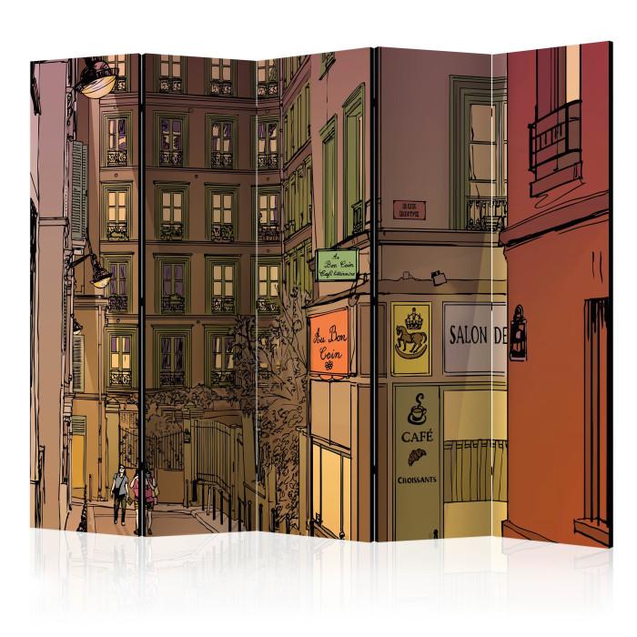Paris Prix Paravent 5 Volets "Supper In Paris" 172x225cm