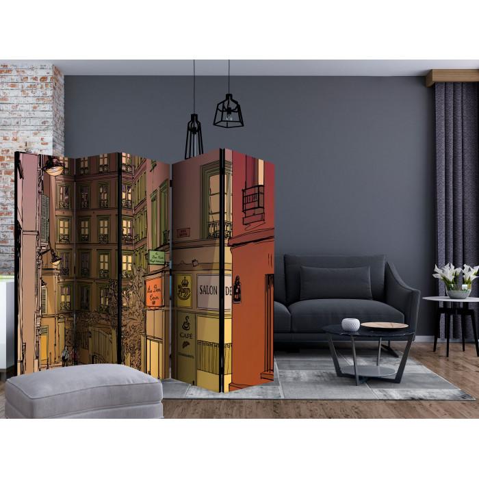 Paris Prix Paravent 5 Volets "Supper In Paris" 172x225cm