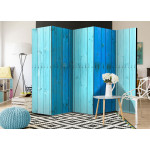 Paris Prix Paravent 5 Volets "The Blue Boards" 172x225cm