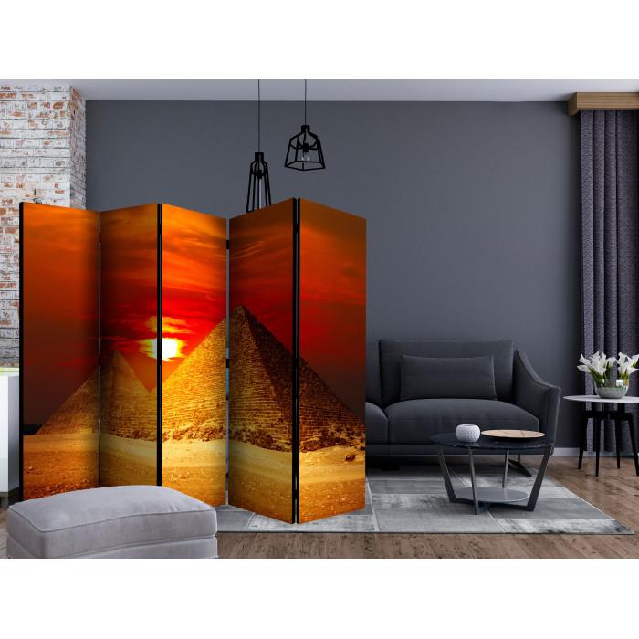 Paris Prix Paravent 5 Volets "The Giza Necropolis Sunset" 172x225cm