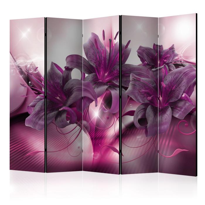 Paris Prix Paravent 5 Volets "The Purple Flame" 172x225cm