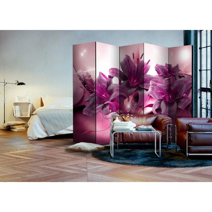 Paris Prix Paravent 5 Volets "The Purple Flame" 172x225cm