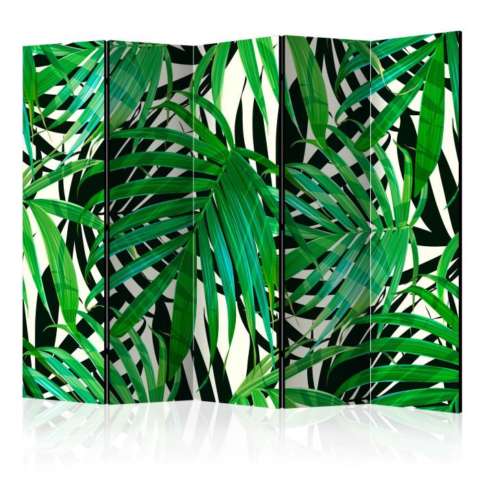 Paris Prix Paravent 5 Volets "Tropical Leaves" 172x225cm