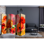Paris Prix Paravent 5 Volets "Velvet Poppies II" 172x225cm