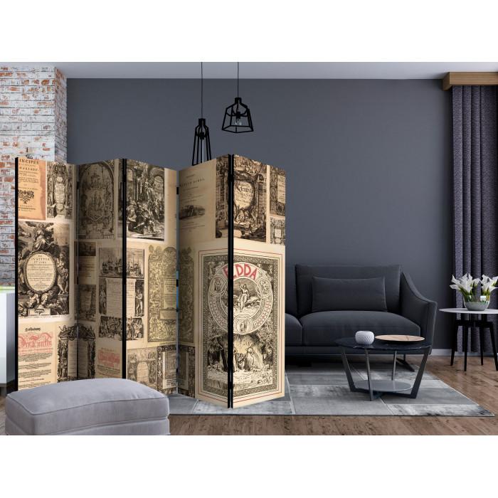 Paris Prix Paravent 5 Volets "Vintage Books" 172x225cm