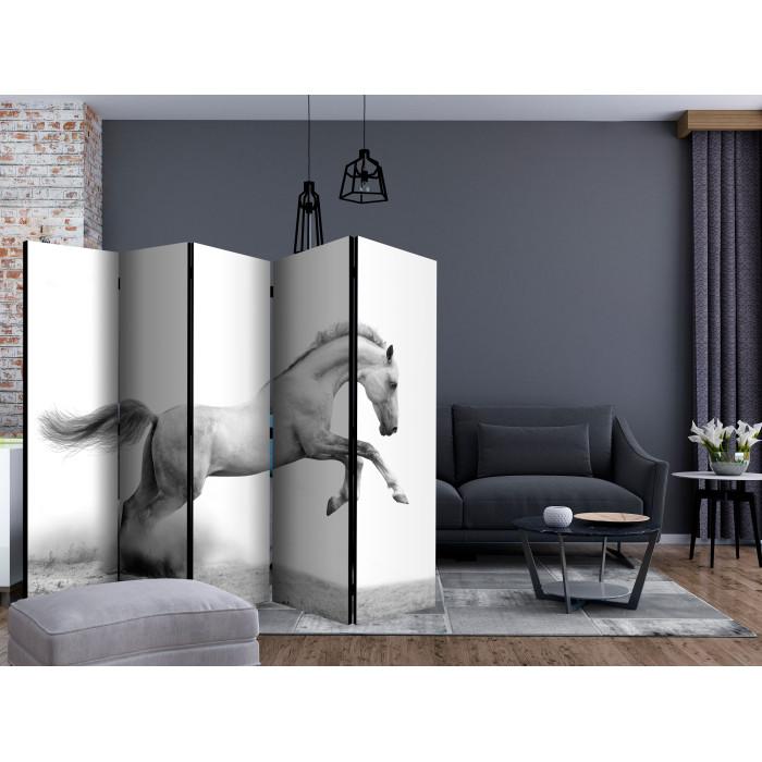 Paris Prix Paravent 5 Volets "White Gallop" 172x225cm